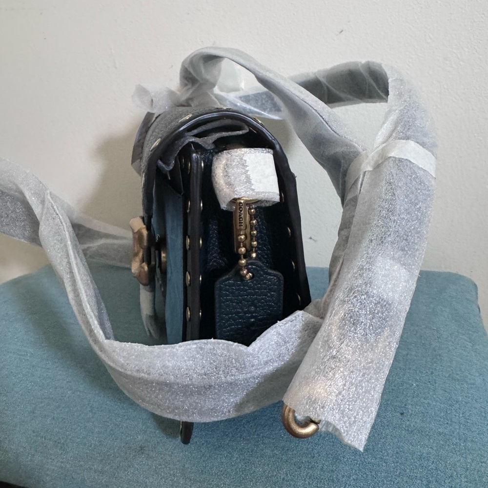 NEW Coach Tabby Shoulder Bag 26 Color block W/Rivets Festival Coastal Cowgirl - Picture 3 of 14